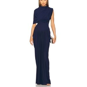 NWT Deme by Gabriella Bloom Dress in Navy Blue Size Medium